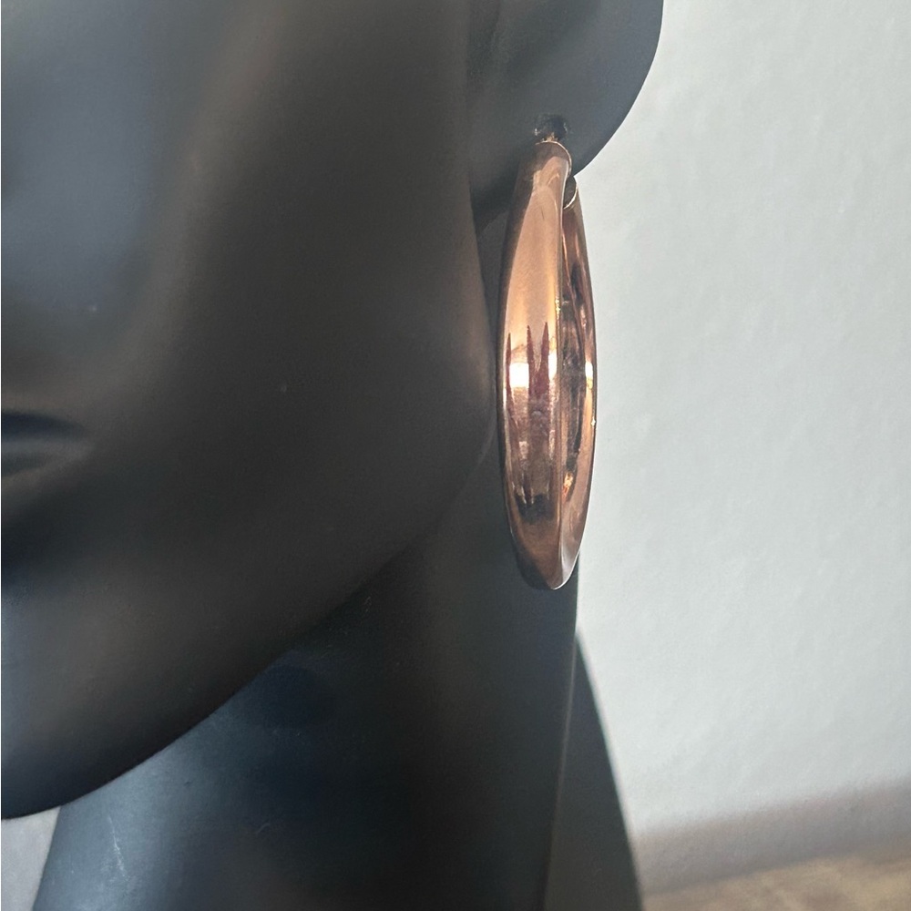 Rose Gold Hoops